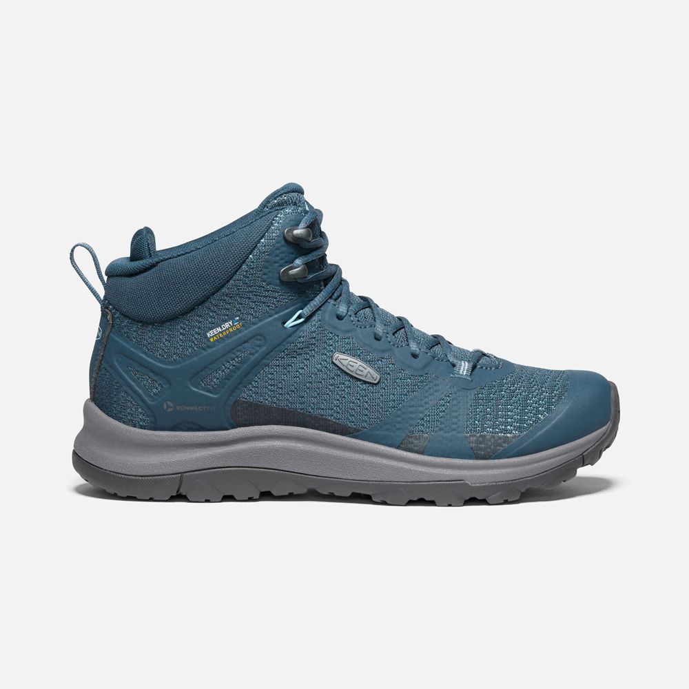 Bottes de Randonnée Keen Femme Bleu | Terradora Ii Waterproof | EWPQT-9638